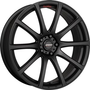 Speedy Carbine 15X6.5 4X100 Satin Black Wheel & Tyre Package