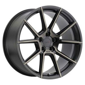 Tsw Chrono 19x9 5x120 Matte Black Machine Face Dark Tint