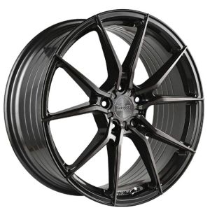 KING VENOM GUN METAL MACHINED FACE 19X8.5 5X120 Wheel & Tyre Package