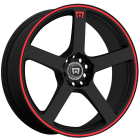 Motegi Racing Mr116 16X7 5X114.3 Matte Black Red Edge Wheel & Tyre Package
