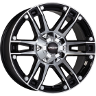 Speedy Outlaw 20X9 6X114.3 Piano Black Machined Face Wheel & Tyre Package