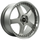 Simmons Fr1 17X7 5X105 Silver Machined Lip Wheel & Tyre Package