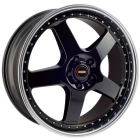 SIMMONS FR1 GLOSS BLACK POLISH LIP 18X8.5 4X108 Wheel & Tyre Package