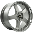 Simmons Fr1 19X8.5 5X108 Silver Machined Lip Wheel & Tyre Package
