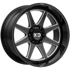 Kmc Pike Xd844 20X9 6X139.7 Gloss Black Milled Wheel &  Tyre Package