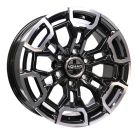 Nomad N162 17x8.5 6x139.7 Gloss Black Dark Tint Wheel & Tyre Package