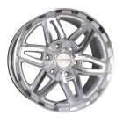 Nomad N232 17x8.5 6x139.7 Silver Machined Face Wheel & Tyre Package