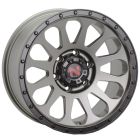 Nomad Victim 17x9 6x139.7 Gun Metal Black Ring Wheel & Tyre Package
