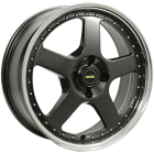 Simmons Fr1 18X8.5 5X120 Hyper Black Machined Lip Wheel & Tyre Package