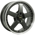 Simmons Fr1 18X8.5 5X108 Hyper Black Machined Lip Wheel & Tyre Package