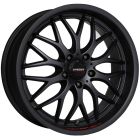 SPEEDY CHEETAH SPORTS BLACK SUEDE 18X8 5X105 Wheel & Tyre Package