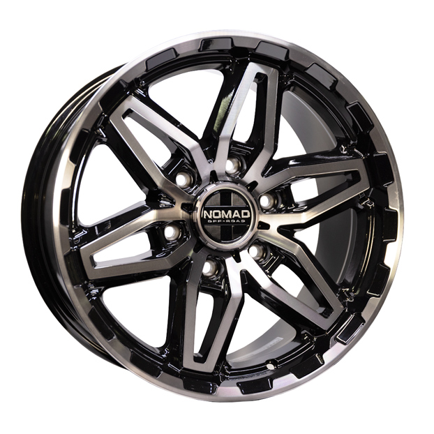 Nomad N232 Black Machined Tint alloy wheel