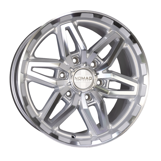 Nomad N232 Silver Machined alloy wheel