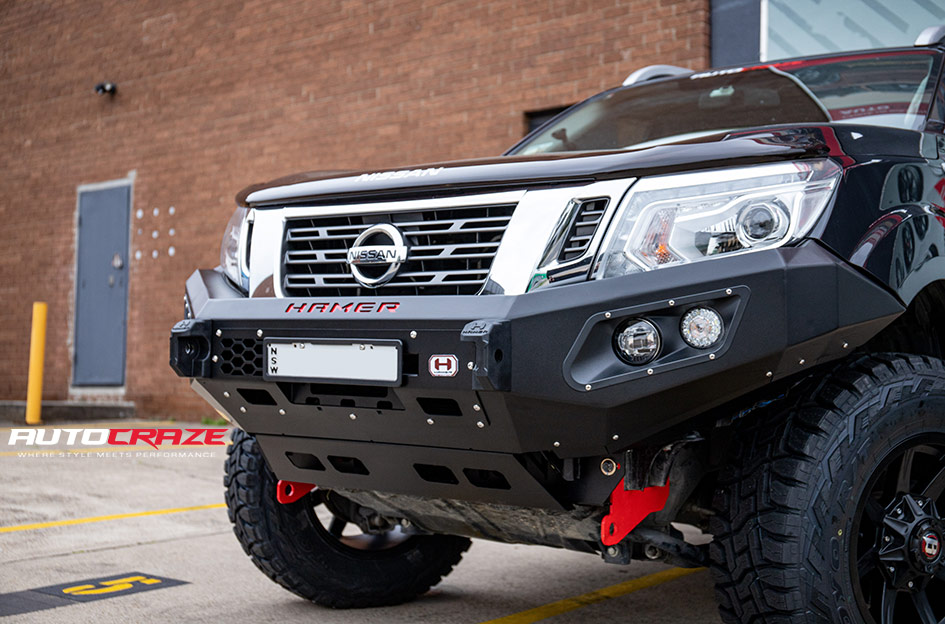 Black-Nissan-Navara-Ballistic-Razorback-Wheels-Front-Bull-Bar-Gallery-September-2020