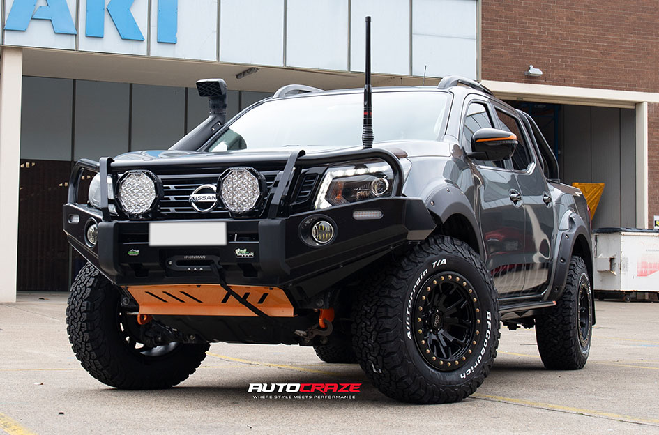 Custom Nissan Navara with Dirty Life DT-1 wheels and touring accessories