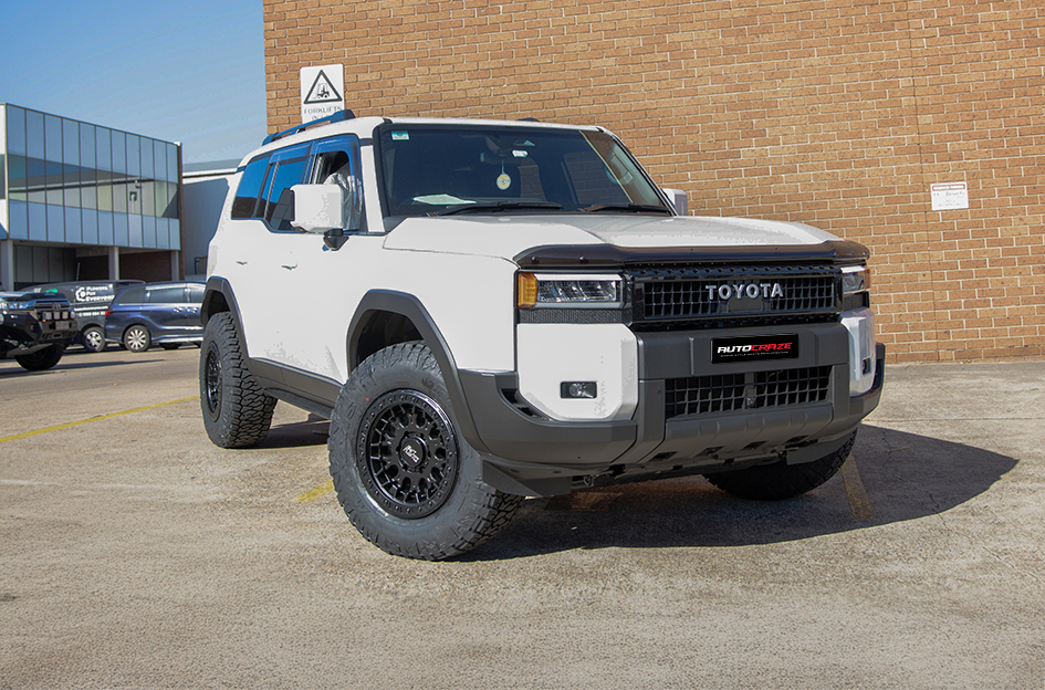 Toyota Landcruiser Prado 250 with Dirty Life DT4 wheels front gallery view