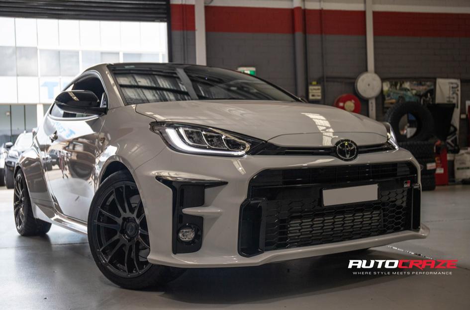 White-Toyota-Yaris-GR-koya-SF03-wheels-front-shot-gallery-December-2021_large