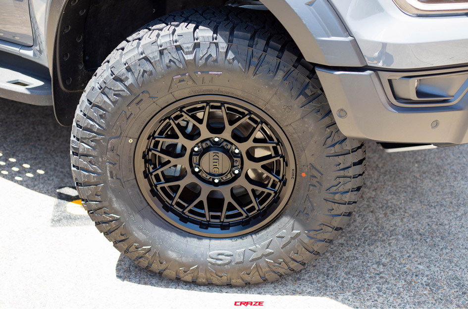 FORD RANGER RAPTOR NEXT GEN KMC TECHNIC SATIN BLACK