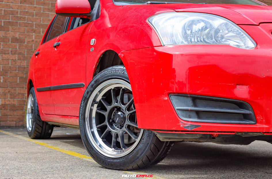TOYOTA COROLLA KONIG HYPERGRAM METALLIC CARBON W/ MACHINED LIP