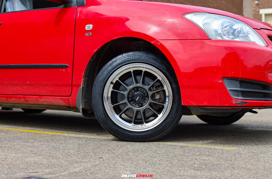 TOYOTA COROLLA KONIG HYPERGRAM METALLIC CARBON W/ MACHINED LIP