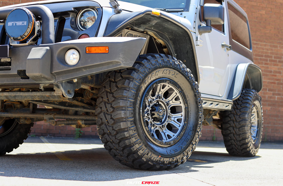 JEEP WRANGLER FUEL TRACTION GUNMETAL BLACK RING