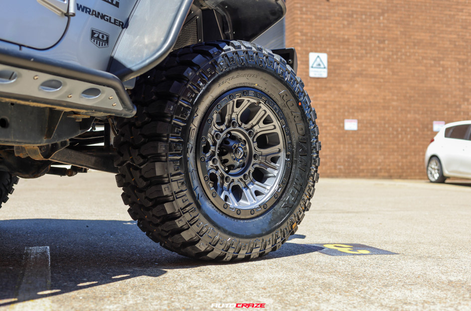 JEEP WRANGLER FUEL TRACTION GUNMETAL BLACK RING
