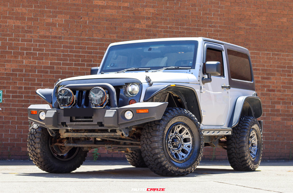 JEEP WRANGLER FUEL TRACTION GUNMETAL BLACK RING