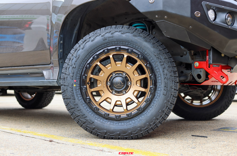 MITSUBISHI PAJERO SPORT FUEL FORTRESS MATTE BRONZE W/ GLOSS BLACK LIP