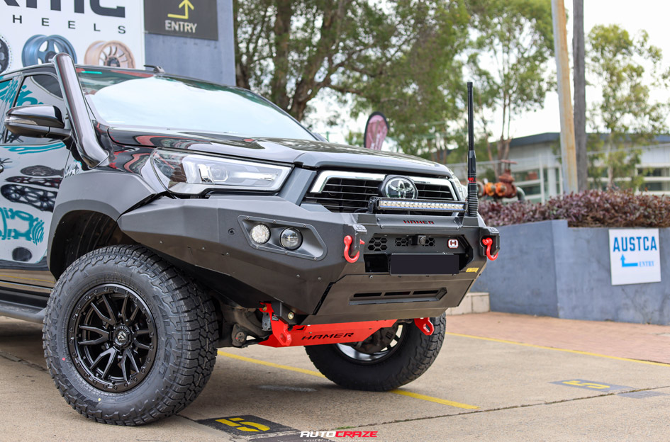 TOYOTA HILUX ROGUE FUEL REBEL 6 MATTE BLACK