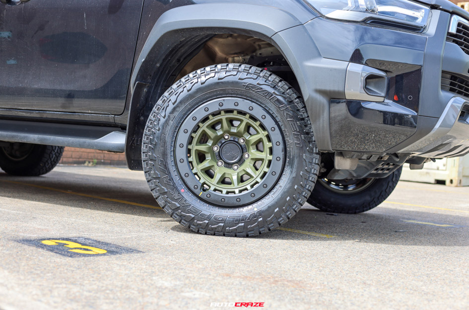 TOYOTA HILUX ROGUE BLACK RHINO TUSK OLIVE DRAB GREEN