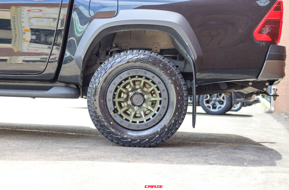 TOYOTA HILUX ROGUE BLACK RHINO TUSK OLIVE DRAB GREEN