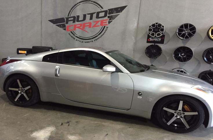 NISSAN 350Z RACER BLACK MACHINED FACE