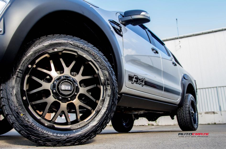 FORD RANGER GD02 MATTE BLACK MACHINED FACE