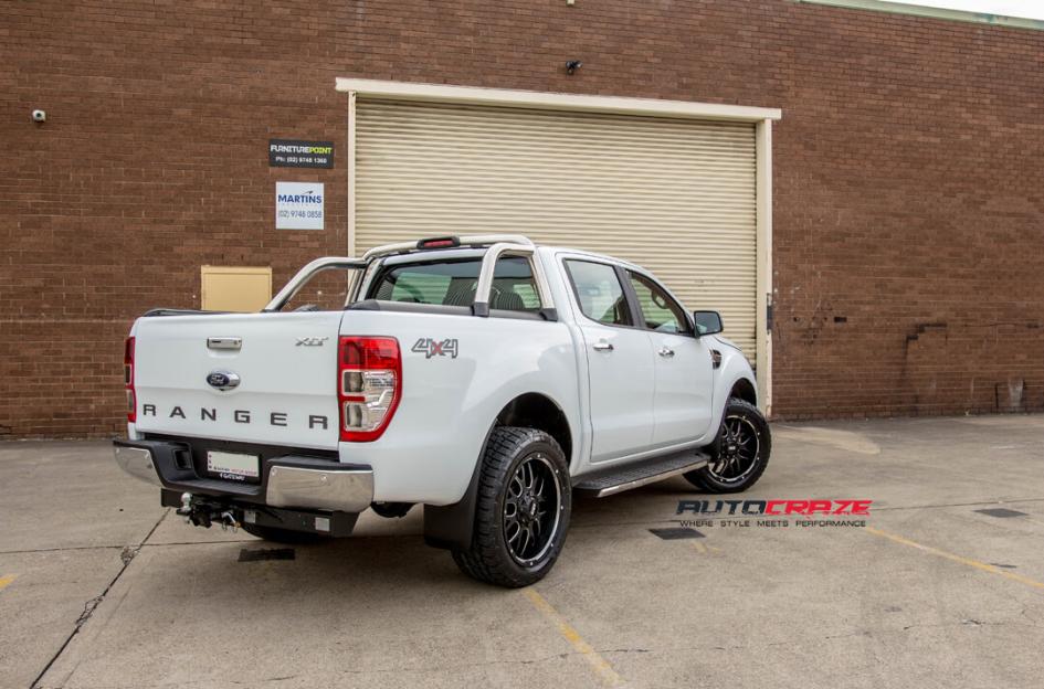 FORD RANGER GD02 MATTE BLACK MILLED ACCENTS