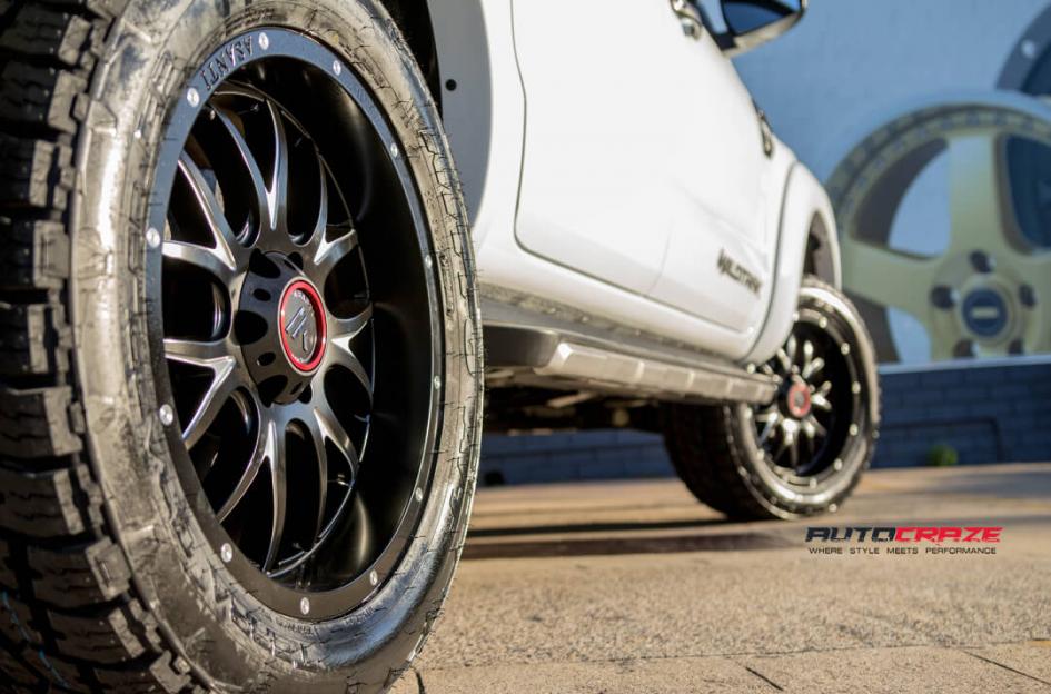 FORD RANGER AB807 SATIN BLACK MILLED
