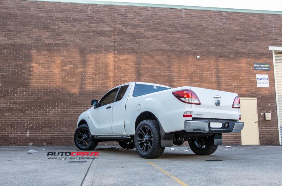 MAZDA BT 50 VAPOR BLACK MACHINED WITH DARK TINT