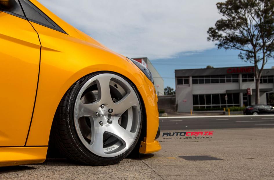 FORD FOCUS  5 STUD  TMB SILVER MACHINED FACE