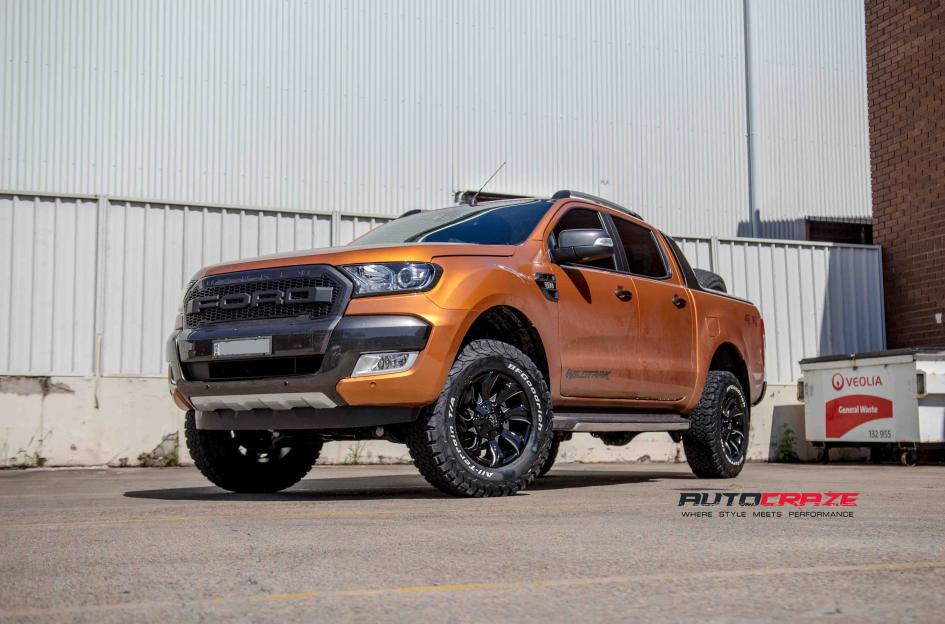 FORD RANGER CLEAVER GLOSS BLACK MILLED ACCENTS