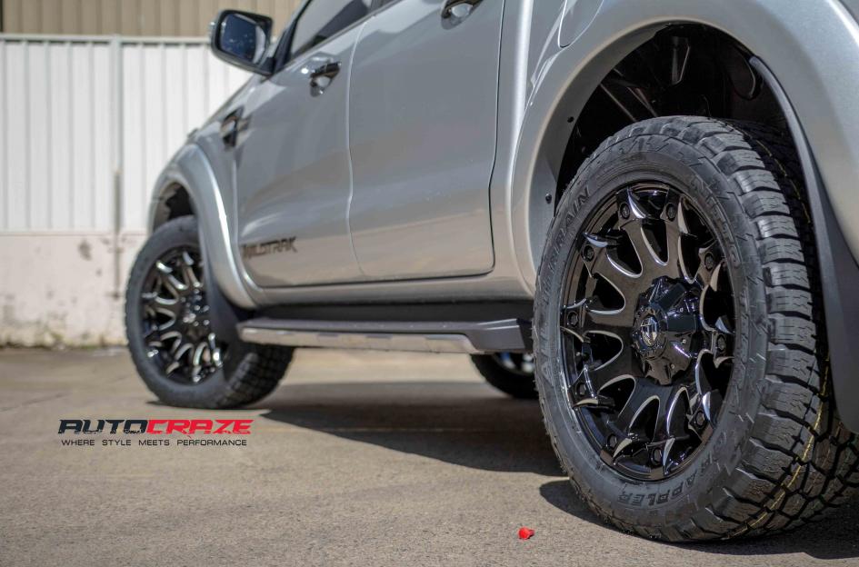 FORD RANGER BATTLE AXE GLOSS BLACK MILLED ACCENTS