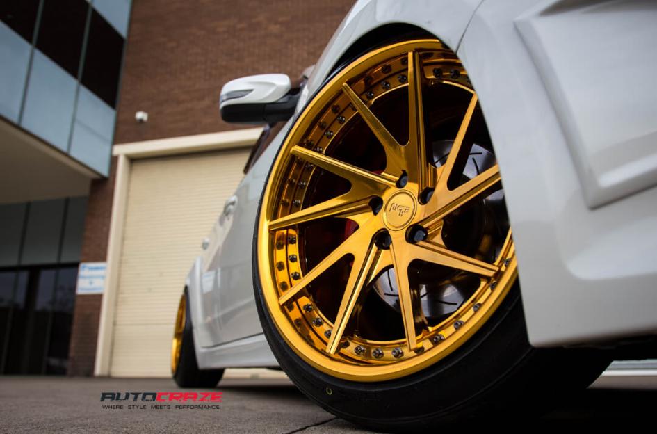 SUBARU WRX INVERT 3 PIECE FORGED4K GOLD