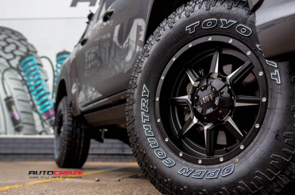 TOYOTA HILUX N80 4WD T14 SATIN BLACK MILLED ACCENTS