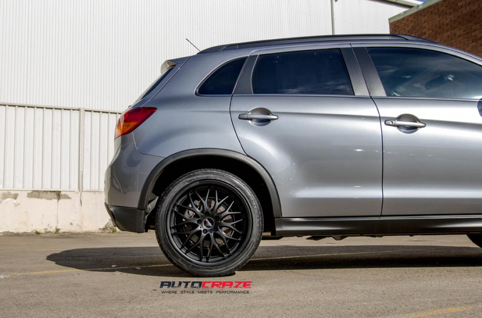 MITSUBISHI ASX CHEETAH SPORTS BLACK SUEDE