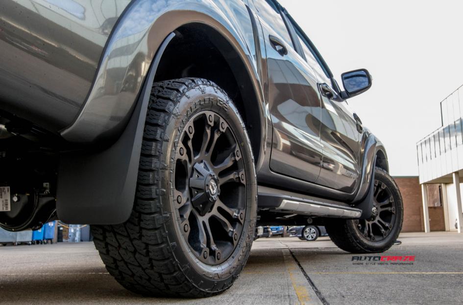 FORD-RANGER-VAPOR-BLACK-MACHINED-WITH-DARK-TINT
