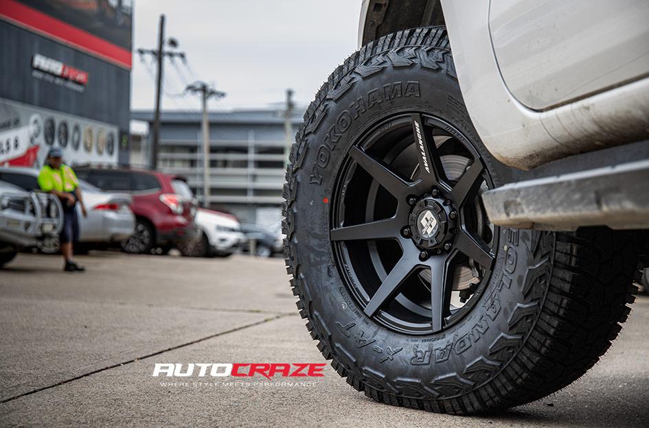 FORD RANGER AVALANCHE MATTE BLACK FRONT MILLED