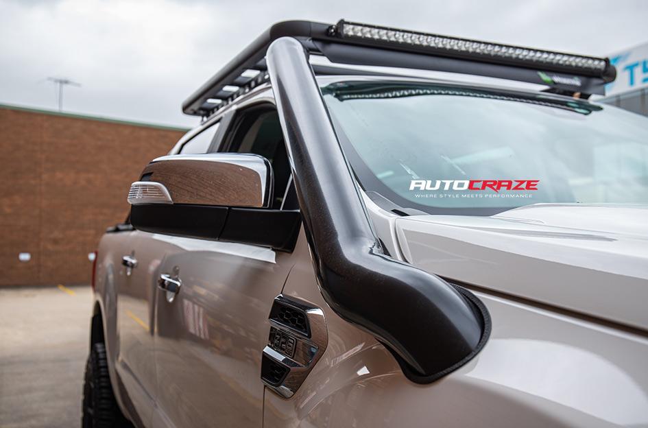 FORD RANGER AVALANCHE MATTE BLACK FRONT MILLED