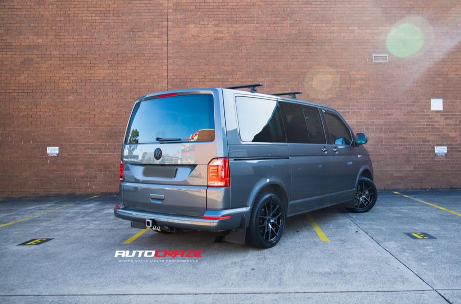 VOLKSWAGEN TRANSPORTER TARGA BLACK MACHINED FACE