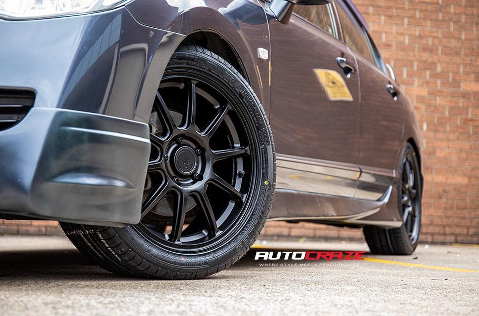 HONDA CIVIC 5 STUD MR140 SATIN BLACK