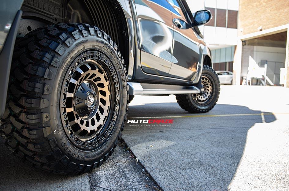 MITSUBISHI TRITON ZOMBIE SATIN BLACK MACHINED BRONZE TINT