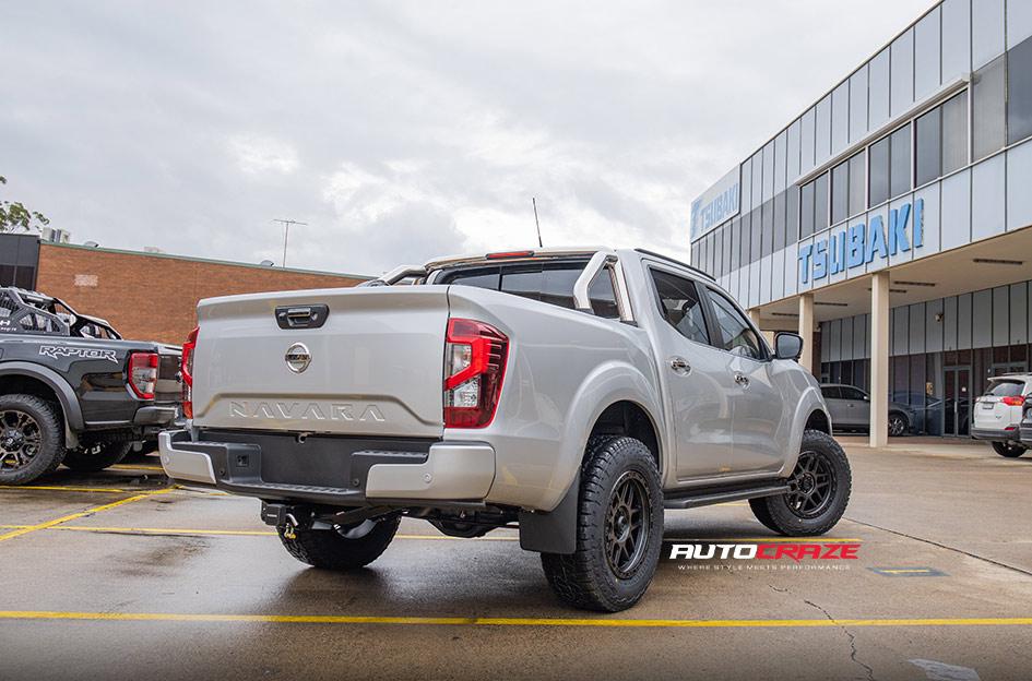 NISSAN NAVARA MESA KM544 SATIN BLACK GREY TINT