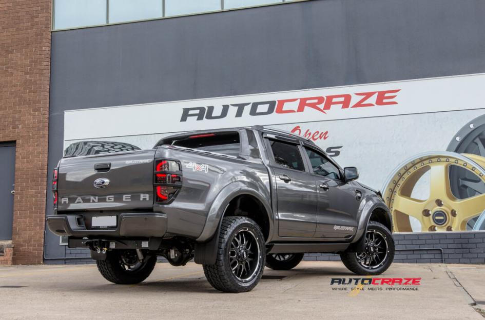 FORD RANGER GD02 MATTE BLACK MILLED ACCENTS